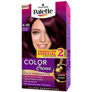 Coloración Capilar Permanente 4-90 Violeta Rojizo Palette  2 unidades