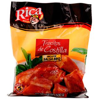 Costilla de Res BBQ, Ahumadas Rica  0.5 kg