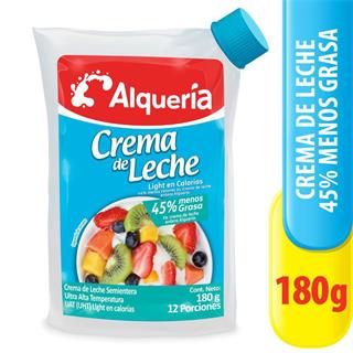 Crema de Leche Dietética Alquería  180 g