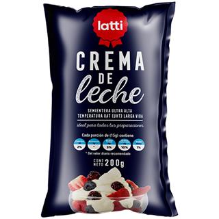 Crema de Leche Semientera Latti  200 g