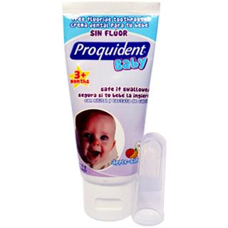 Crema Dental para Niños sin Fluor Bebés Proquident  75 ml