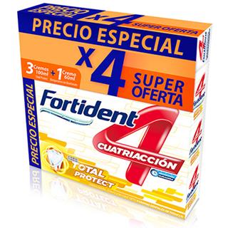 Crema Dental Tricolor Cuatriacción Fortident  360 ml