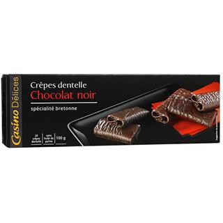 Crepes Recubiertos con Chocolate Casino  100 g