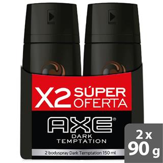 Desodorante Corporal en Aerosol Dark Temptation Axe  300 ml