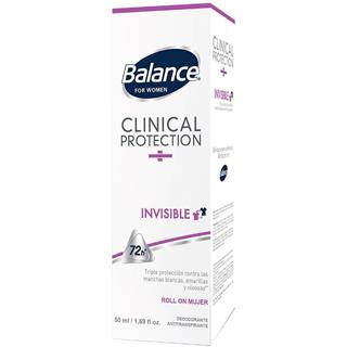 Desodorante de Bola Clínico Invisible, For Women Balance  50 ml