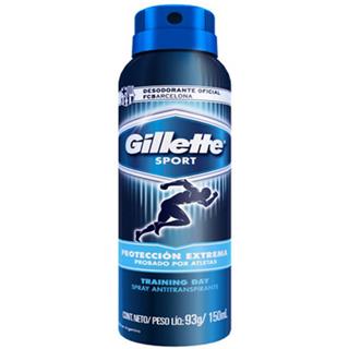 Desodorante en Aerosol Training Day Gillette  150 ml