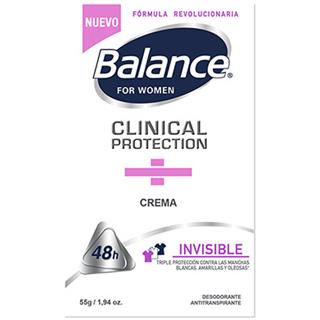 Desodorante en Crema Clínico Invisible, For Women Balance  55 g