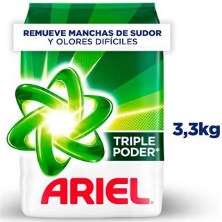 Detergente en Polvo Ariel 3 300 g