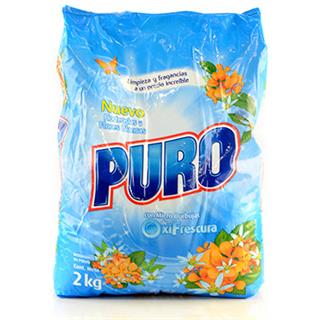 Detergente en Polvo con Aroma Floral Hortencias y Flores Blancas, Microburbujas Puro 2 000 g