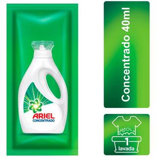 Detergente Líquido 1 Lavada Ariel  40 ml