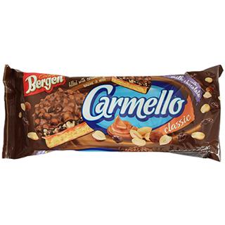 Galletas con Caramelo Recubiertas con Chocolate, Nueces y Pasas Bergen  140 g