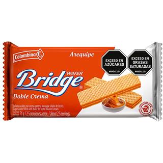 Galletas de Oblea Rellenas con Crema Dulce de Leche Bridge  71 g