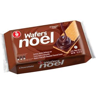 Galletas de Oblea Rellenas con Crema Sabor a Chocolate Wafers Noel  432 g