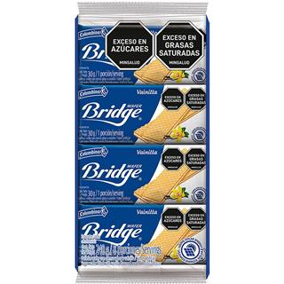 Galletas de Oblea Rellenas con Crema Sabor a Vainilla Bridge  240 g