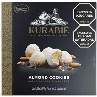 Galletas Dulces con Almendras Kurabie  80 g