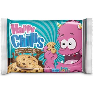 Galletas Dulces con Chips de Chocolate Happy Chips  270 g