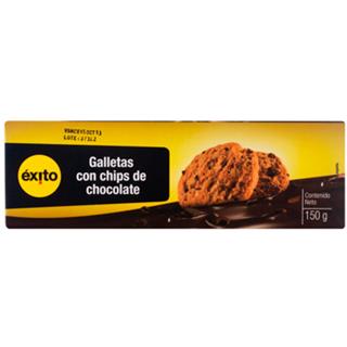 Galletas Dulces con Chips de Chocolate Éxito  150 g