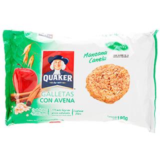 Galletas Integrales con Avena Manzana Canela Quaker  180 g