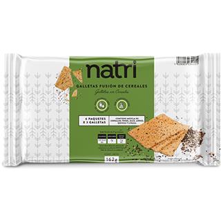 Galletas Integrales con Cereales Natri  162 g