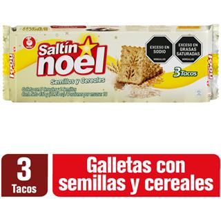 Galletas Integrales Semillas y Cereales Saltín Noel  432 g