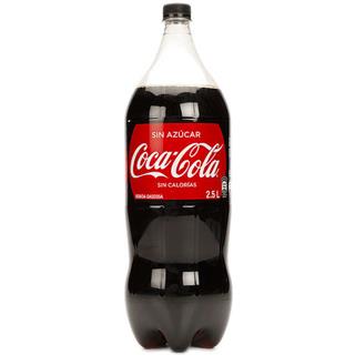 Gaseosa Cola Dietética sin Azúcar Coca-Cola 2 500 ml