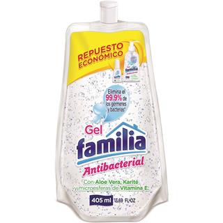 Gel Antibacterial con Aloe Vera y Vitamina E Karité Familia  405 ml