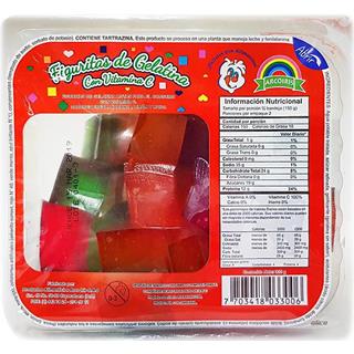 Gelatina Cuadritos, Sabores Surtidos Arcoiris  300 g