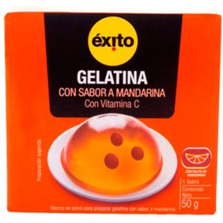 Gelatina en Polvo con Sabor a Mandarina Éxito  50 g