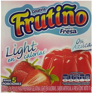 Gelatina en Polvo Dietética con Sabor a Fresa Frutiño  11 g