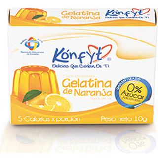 Gelatina en Polvo Dietética con Sabor a Naranja Konfyt  10 g