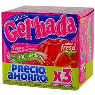 Gelatina en Polvo Sabores Surtidos Gel'hada  210 g