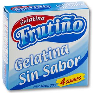 Gelatina en Polvo sin Sabor Frutiño  30 g