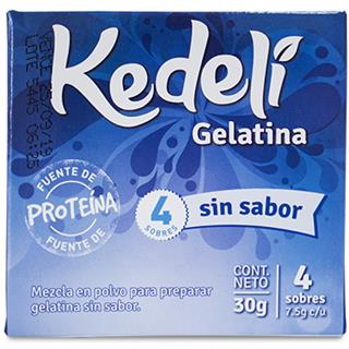 Gelatina en Polvo sin Sabor Kedeli  30 g