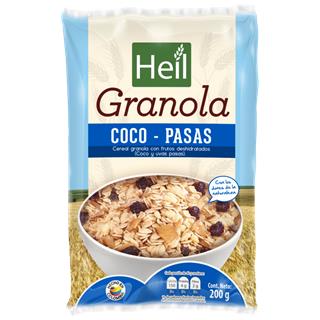 Granola con Pasas y Coco Heil  200 g
