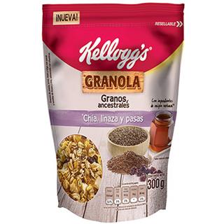 Granola Chía, Linaza y Pasas Kellogg's  300 g