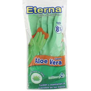 Guante Doméstico con Aloe Vera Talla 8.5 Eterna  1 par