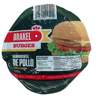 Hamburguesas de Pollo Preasadas Brakel  450 g