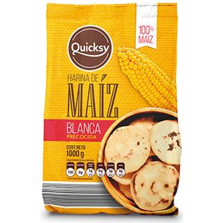 Harina de Maíz Blanca Quicksy 1 000 g