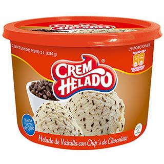 Helado con Chips de Chocolate Crem Helado 1 200 g