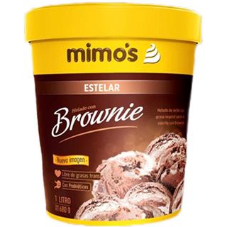 Helado con Trozos de Brownie Mimo's  680 g