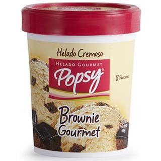 Helado con Trozos de Brownie Popsy  600 g
