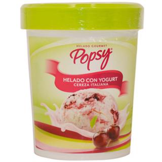 Helado con Yogur Cereza Italiana Popsy  600 g