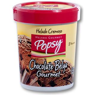 Helado de Chocolate Belga Gourmet Popsy  600 g