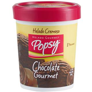 Helado de Chocolate Gourmet Popsy  600 g