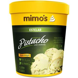 Helado de Pistacho con Nueces Mimo's  630 g