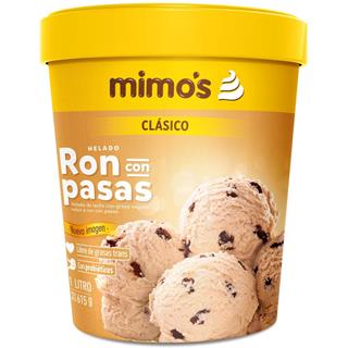 Helado de Ron con Pasas Mimo's  615 g