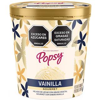 Helado de Vainilla Gourmet Popsy  300 g