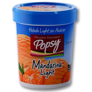 Helado Dietético con Sabor a Mandarina Popsy  600 g