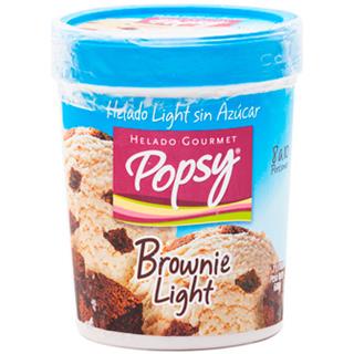Helado Dietético Trozos de Brownie Popsy  600 g