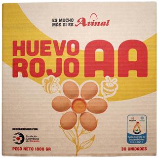 Huevos AA Rojos Avinal  30 unidades